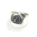 Professional 925 Sterling Silver Oval Stone Men's Ring