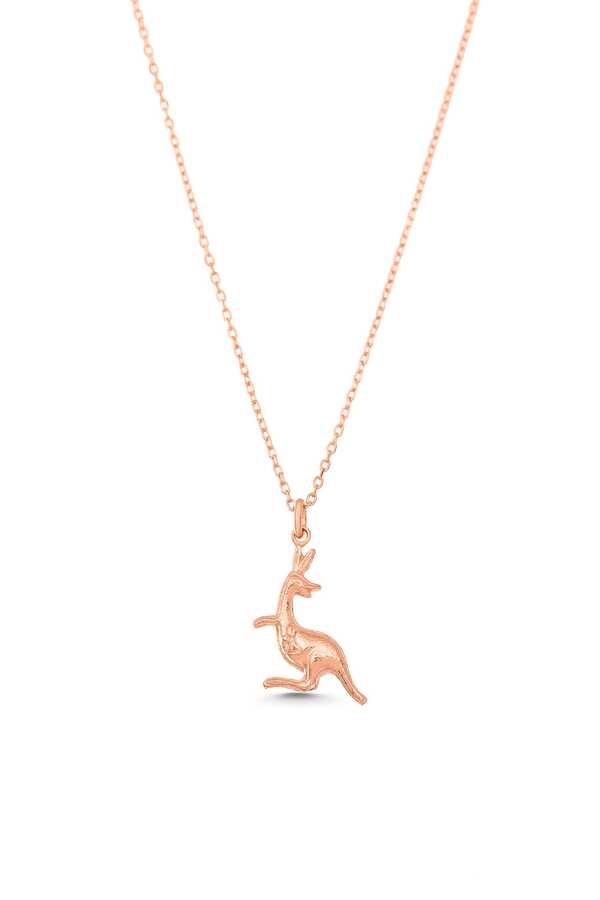 Premium 925 Sterling Silver Kangaroo Charm Necklace