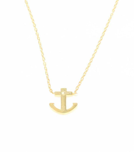 Sterling Silver Anchor Pendant Necklace - Nautical Charm