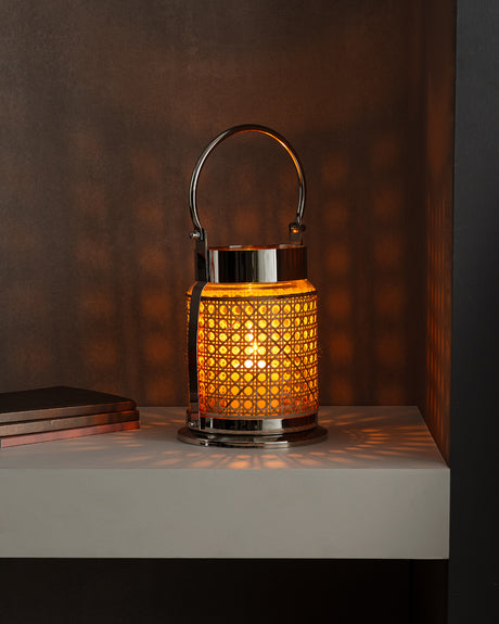 Bamboo Decorative Lantern - Colorful Woven Design