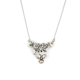 Handcrafted Sterling Silver Flower Bouquet Pendant Necklace