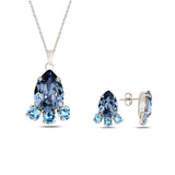 Crystal Marquise & Pear Cut Jewelry Set - Romantic Evening Wear