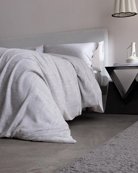 Valenza Viscose Cotton Blend Double Duvet Cover Set - Jacquard Weave