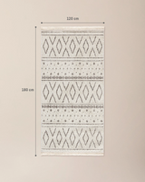 Chessy Geometric Cream Area Rug