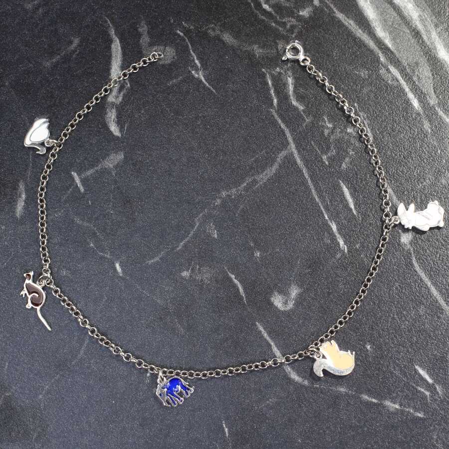 Premium 925 Sterling Silver Animal Motif Anklet