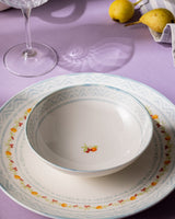 New Bone 6-Person 24-Piece Dinner Set - Elegant Blue Design