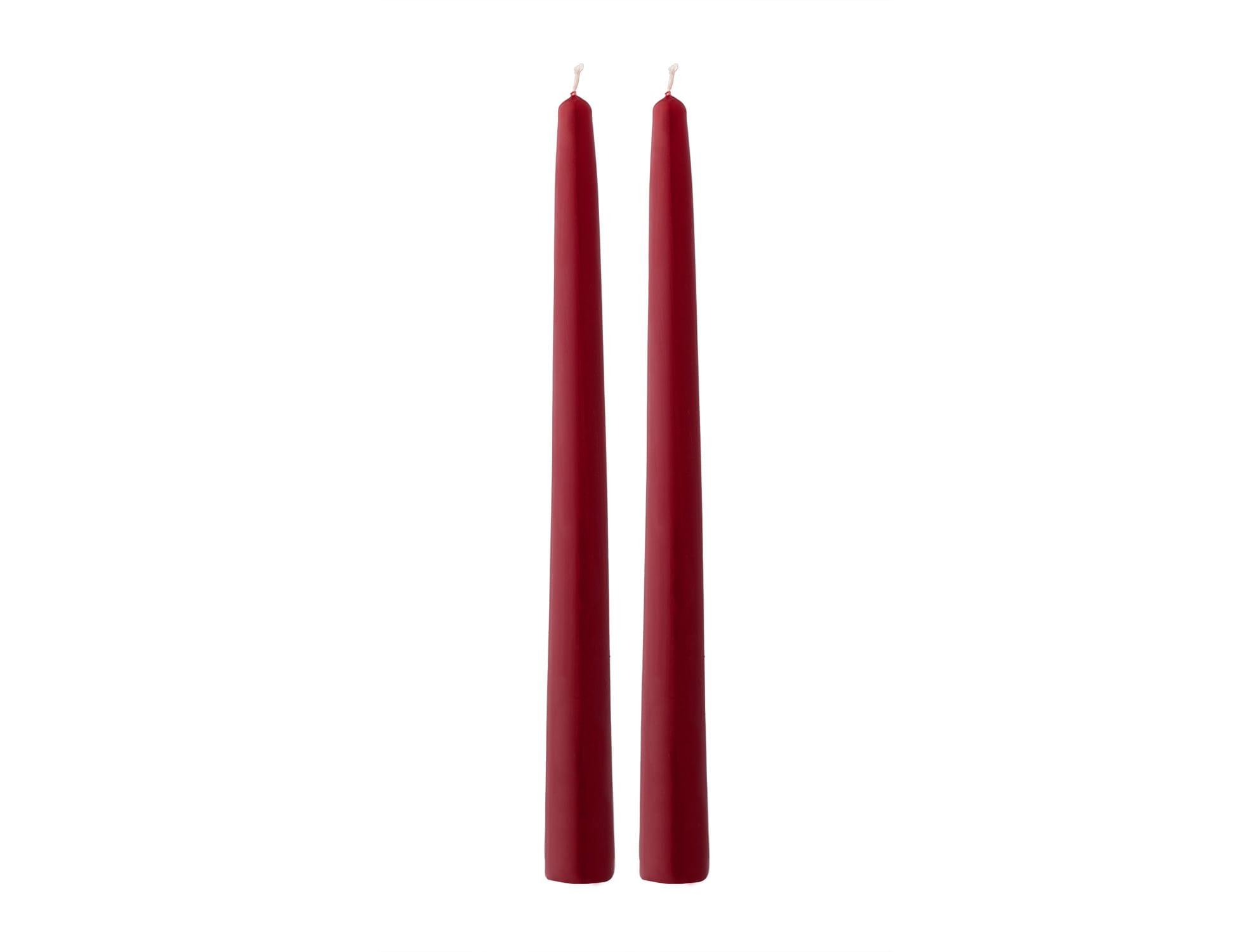 Red Taper Candle Set - 25 cm Height