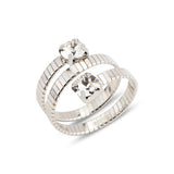 Spiral Ring - Elegant Duo Triple Coiled Design for Modern Style
