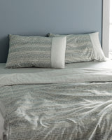 100% Cotton Double Size Duvet Cover Set - Crepe Printed Design