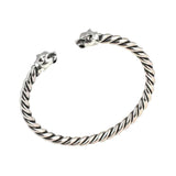 Premium 925 Sterling Silver Panther Head Men's Bracelet