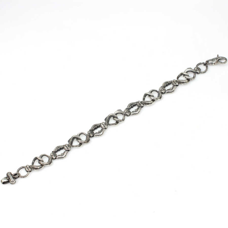 Premium 925 Sterling Silver Black Rhodium Antique Bracelet