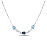 Sterling Silver Aura Pendant Necklace - Ethereal Radiance