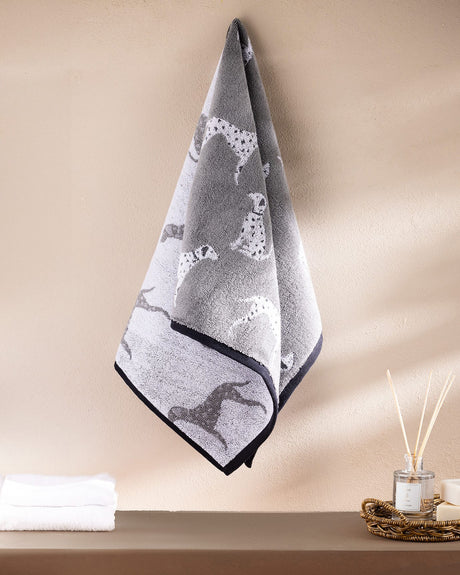Dalmatian Pattern Yarn Dyed Face Towel | Soft Absorbent Hand Towel
