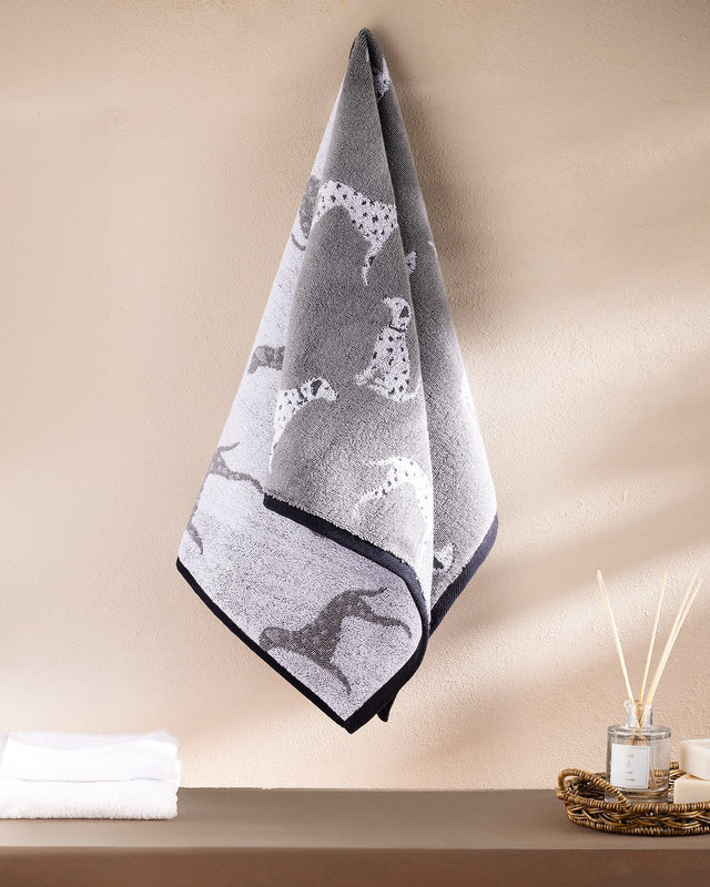 Dalmatian Pattern Yarn Dyed Face Towel | Soft Absorbent Hand Towel