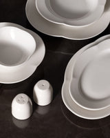 New Bone Porcelain 6-Person Dinner Set - Elegant Perle Design