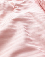 100% Cotton Sateen King Size Duvet Cover Set - Striped Weave