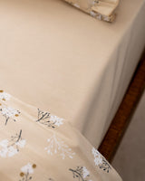 King Size 100% Cotton Ruffled Duvet Cover Set