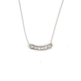 Premium 925 Sterling Silver Aurora Stone Necklace White Yellow