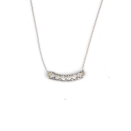 Premium 925 Sterling Silver Aurora Stone Necklace White Yellow