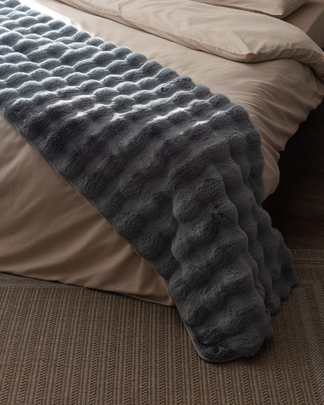 Polyester Bed Runner - Modern Solid Design