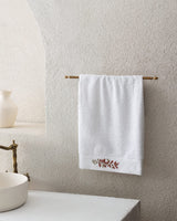 Sylvia Embroidered 100% Cotton Face Towel