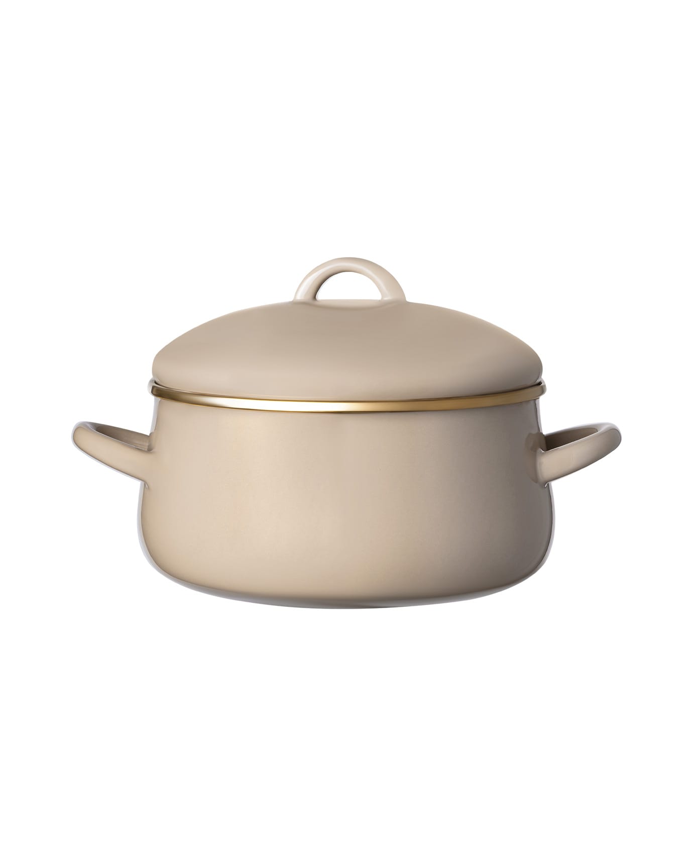 16 cm Beige Cooking Pot