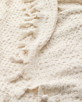 Cotton-Blend Double Bedspread - Mulette Soft White Design