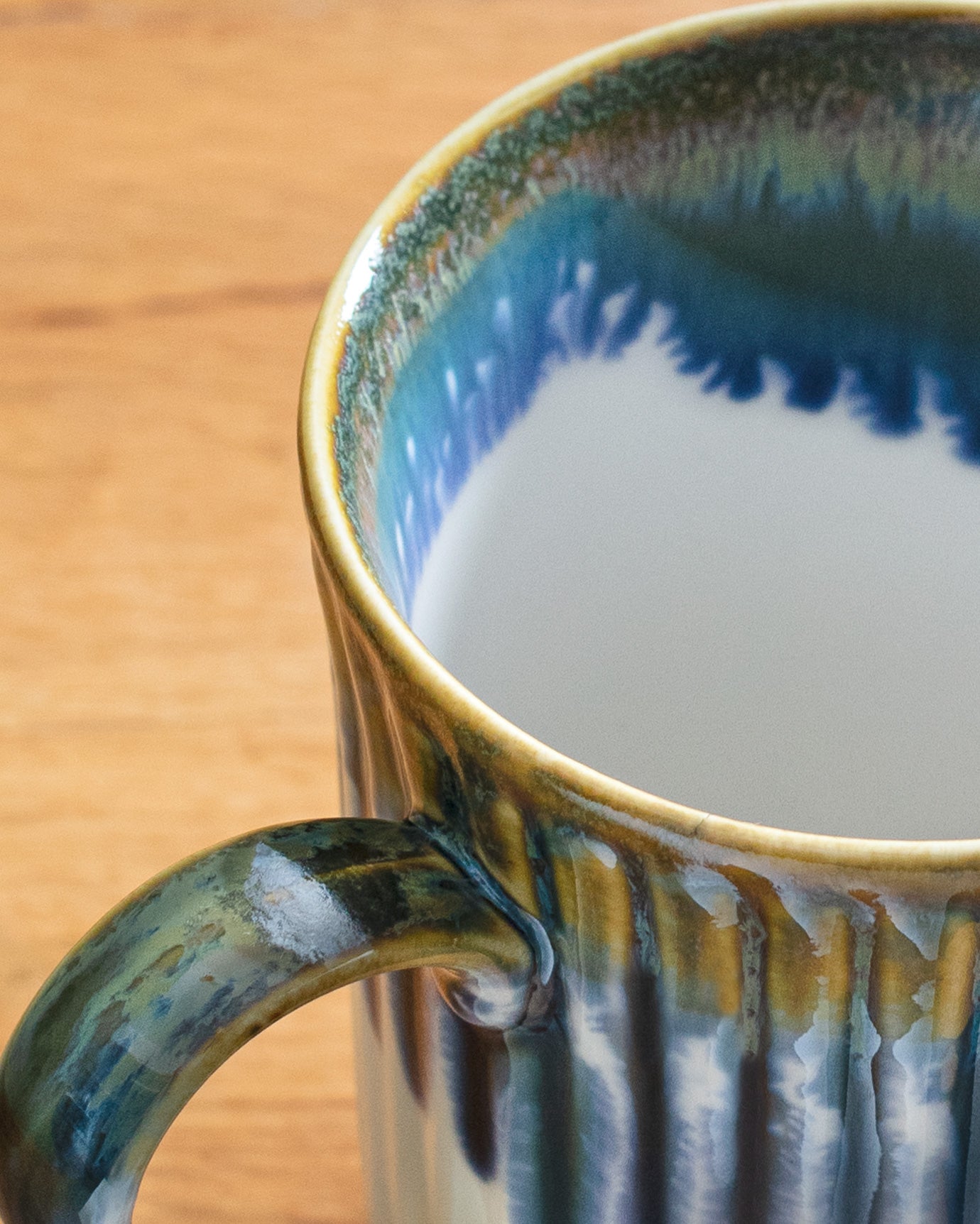 High-Quality Porcelain Mug - Modern Blue & Green Aesthetic