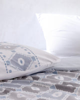100% Cotton Ranforce Single Duvet Set - Modern Printed Design