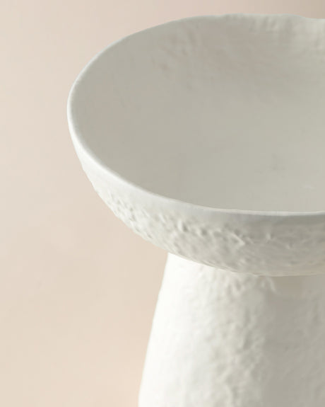 Durable Aluminum Soup Bowl - Contemporary White Finish for Modern Dining