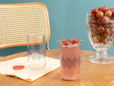 Glass 4-Piece Beverage Set - Blue Rugs Musette Design