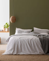 100% Cotton Yarn-Dyed Double Duvet Set - Soft & Breathable