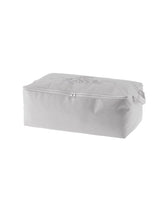 Large Grey Floral Print Storage Bag - Home Organizer for Clothes & Bedding - 74x46x46 cm
