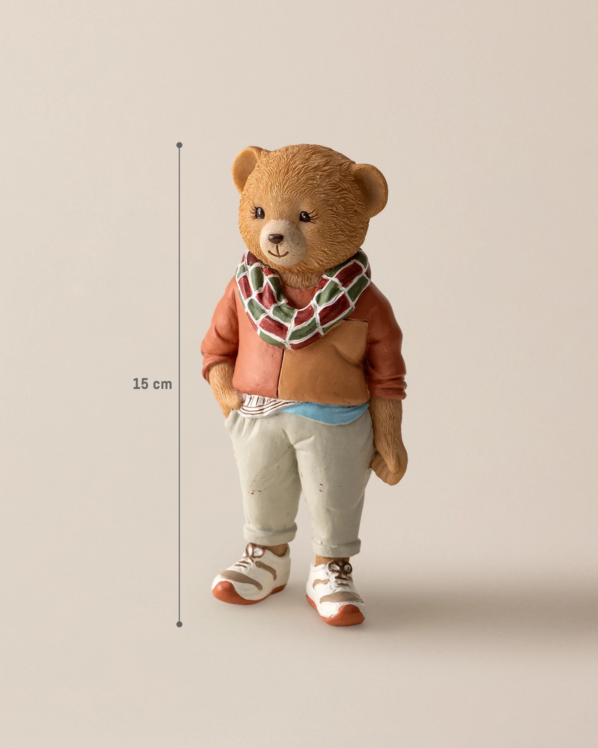 Polyester Decorative Figurine - Elegant Salmon Hue