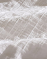 100% Cotton King Size Duvet Cover Set - Lumiere Armure Weave
