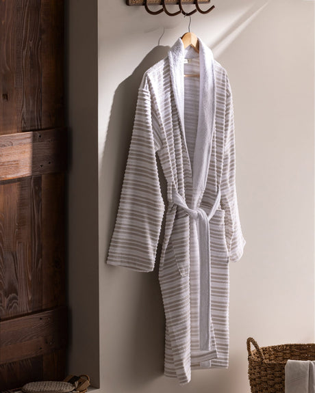 Unisex Turkish Hamam Bathrobe - Soft & Absorbent Terry Robe