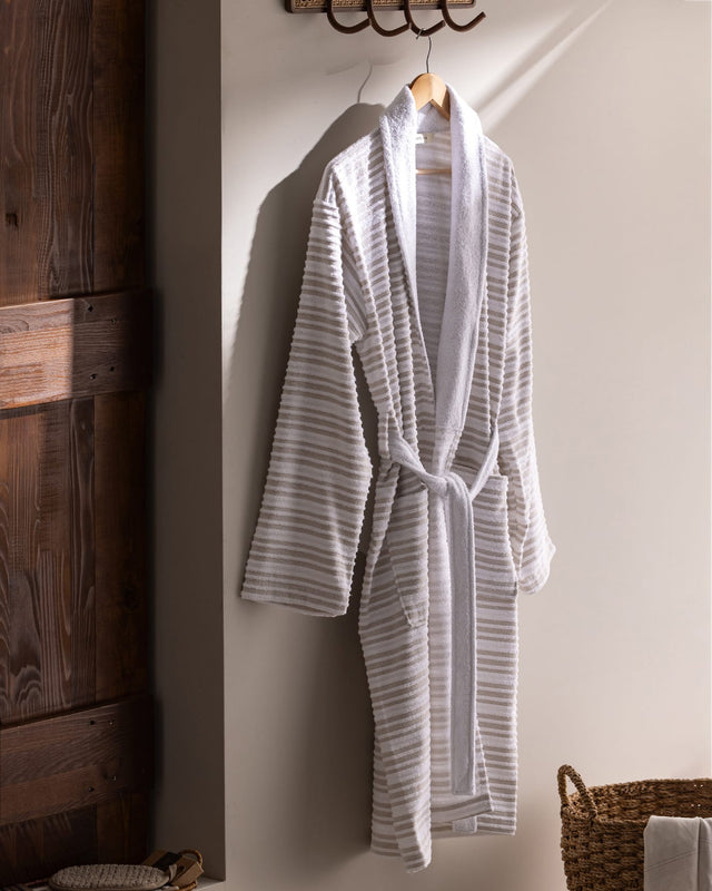 Unisex Turkish Hamam Bathrobe - Soft & Absorbent Terry Robe