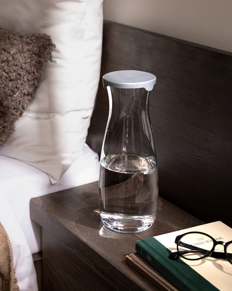 Clear Glass Lidded Carafe - Elegant Diamanta Design