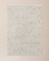 Burcet Pattern Area Rug - Modern Floor Carpet for Living Room & Bedroom