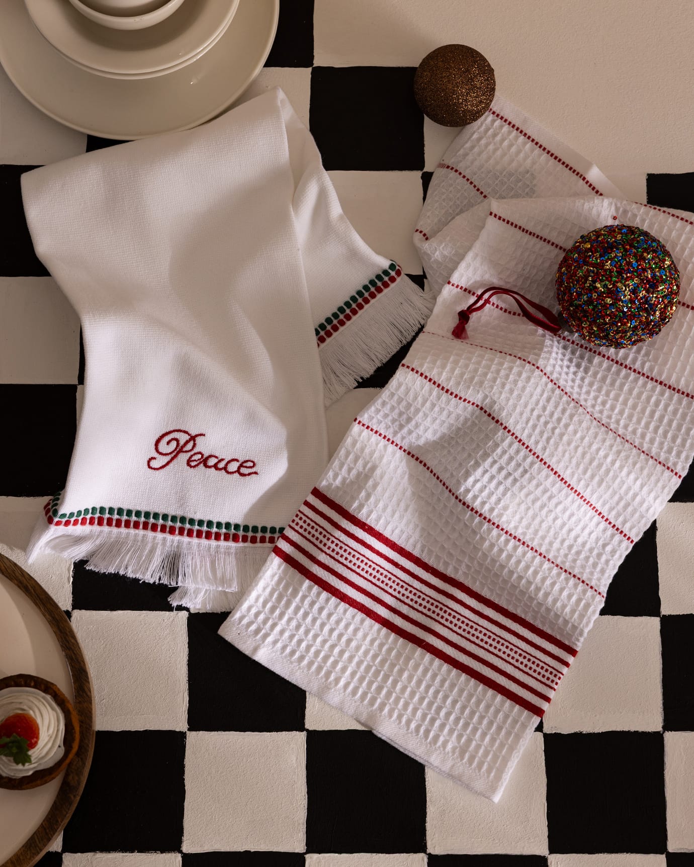 Premium Cotton 2-Piece Kitchen Towel Set - Ultra Absorbent