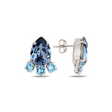 Swarovski Crystal Drop Earrings - Romantic Pear Cut & Feminine Design