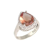 925 Sterling Silver Zultanite & Zircon Teardrop Entourage Ring