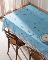 Luxurious Polycotton Blend Tablecloth - Elegant Aubade Pattern