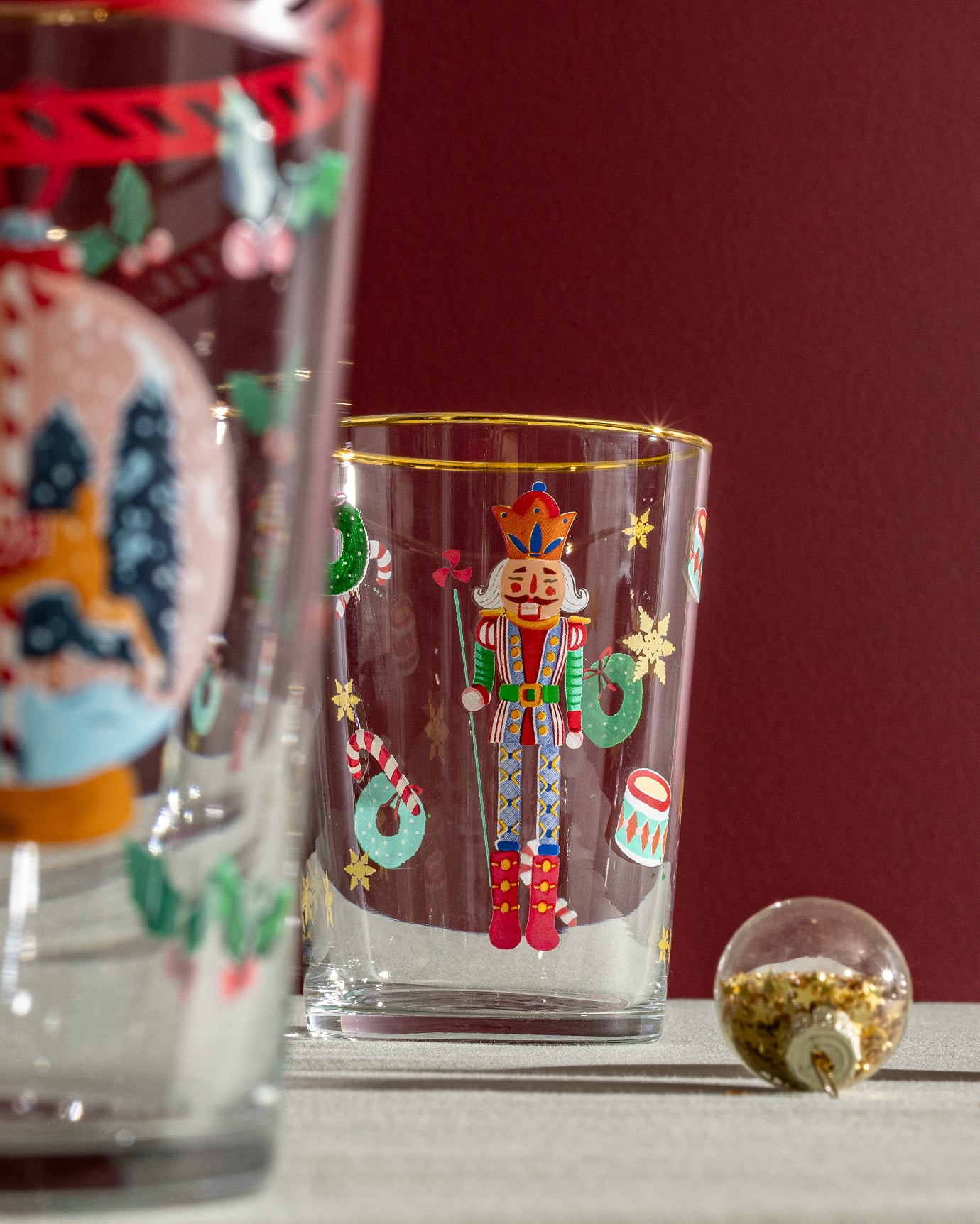 Clear Glass 4-Piece Beverage Set - Luminous Everyday Elegance