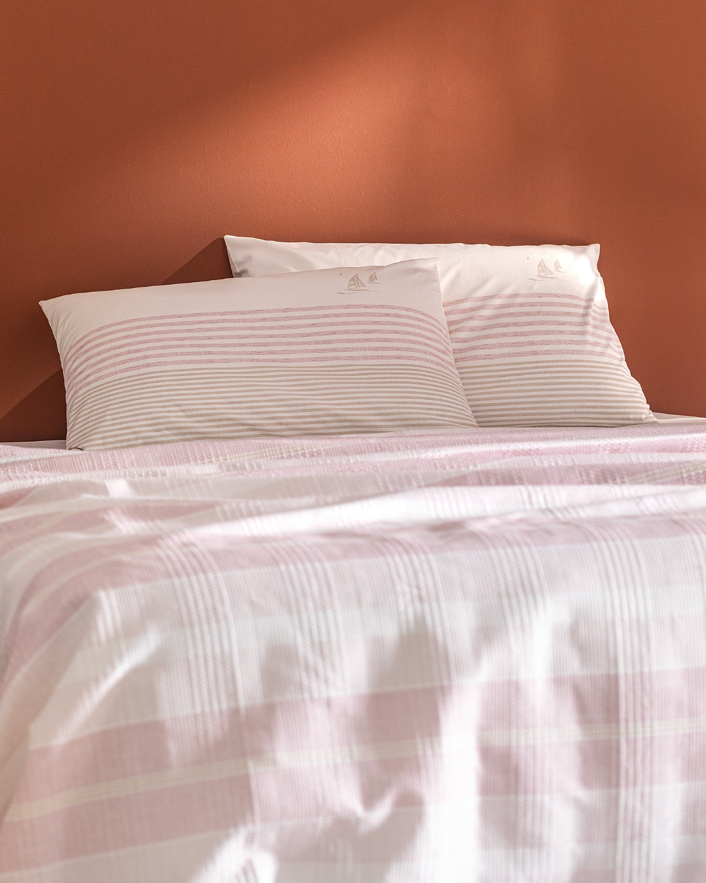 King Size Ecocell Printed Pique Bedding Set