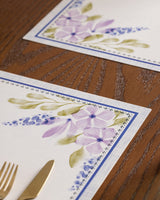 Durable Polyester 4-Piece Placemat Set - Modern Colorful Design