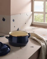 16 cm Navy Blue Saucepan - Small Everyday Cooking Pot
