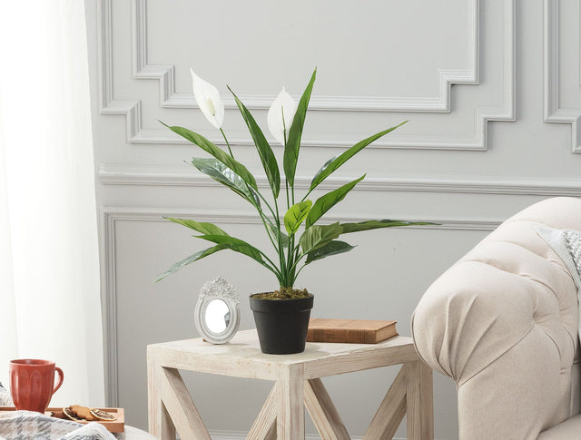Artificial Potted Plant - Elegant Brooch-Inspired Decor
