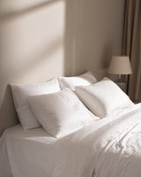 Premium 100% Cotton Embroidered Sateen Duvet Cover Set - Full/Double