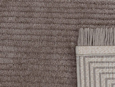 Mink Fringed Area Rug - Soft & Stylish Floor Decor